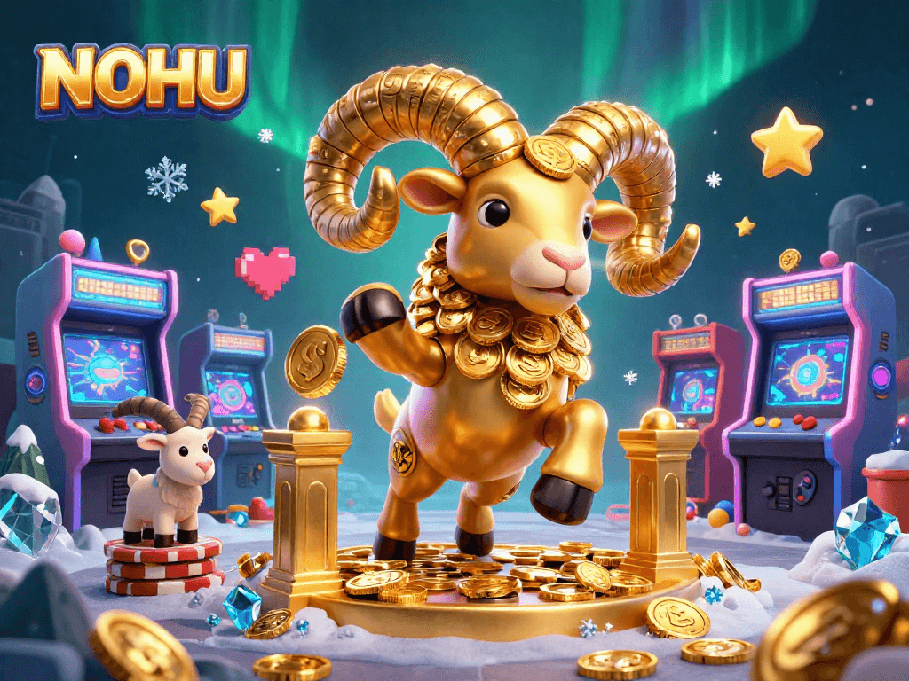 Spin and win with NOHU in this dazzling 3D casino adventure featuring vibrant gaming themes.