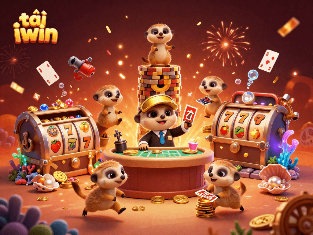 Engage in thrilling gaming with tải iwin as meerkats run a vibrant casino operation overflowing with excitement.