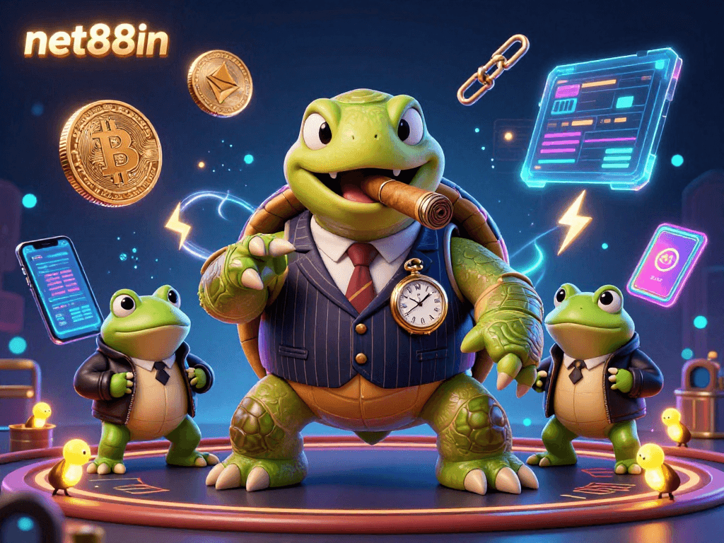 Engage in thrilling crypto gambling with net88in's vibrant casino action featuring digital elements.