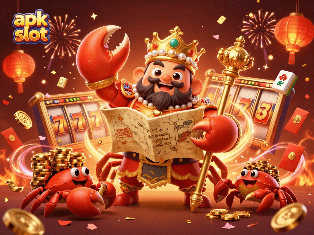 Menangkan slot di apk slot dengan menghadapi raja kepiting emas yang memegang peta harta karun!