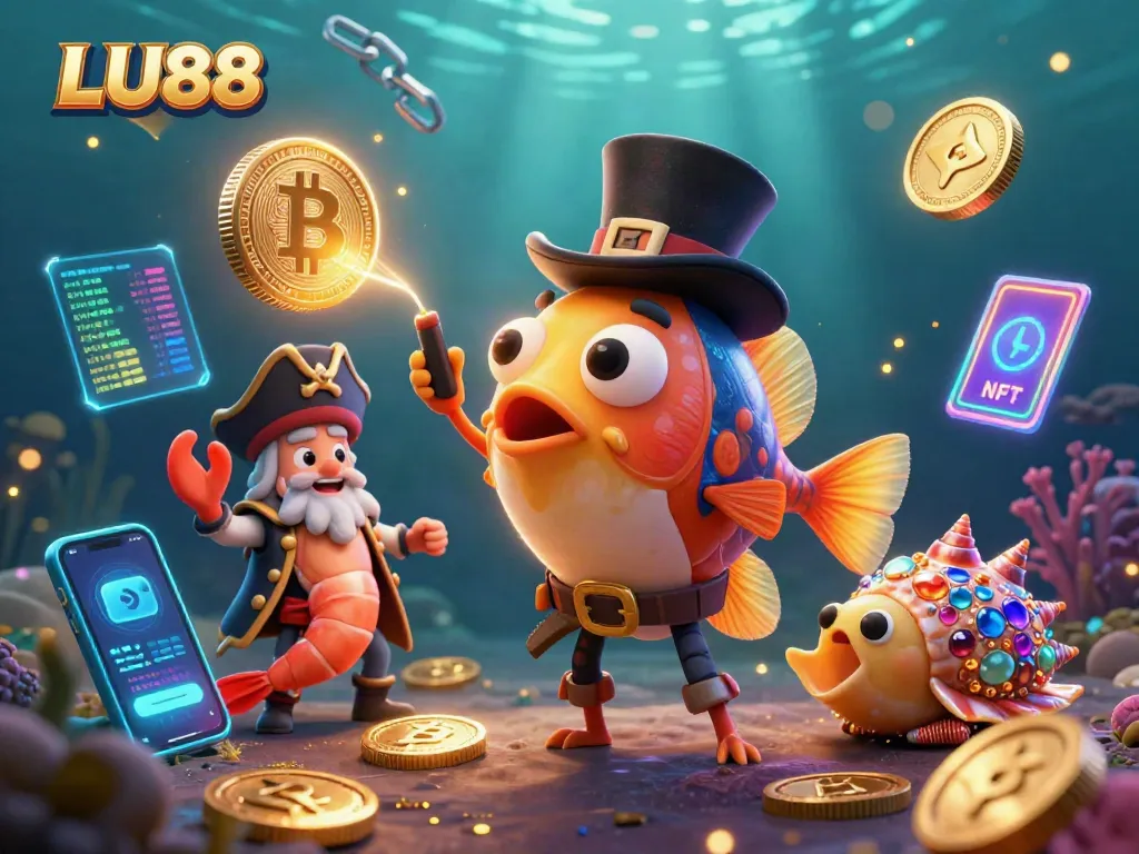 Engage with LU88's thrilling underwater casino adventure featuring colorful characters and digital treasures.