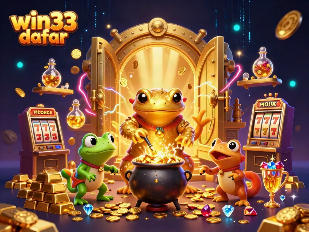 Experience the excitement at win33 daftar with a golden salamander alchemist and dynamic gambling elements.