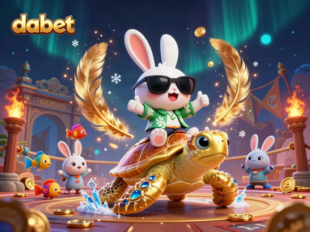 Engage with dabet's thrilling online gaming scene featuring lucky rabbit and golden sea turtle.