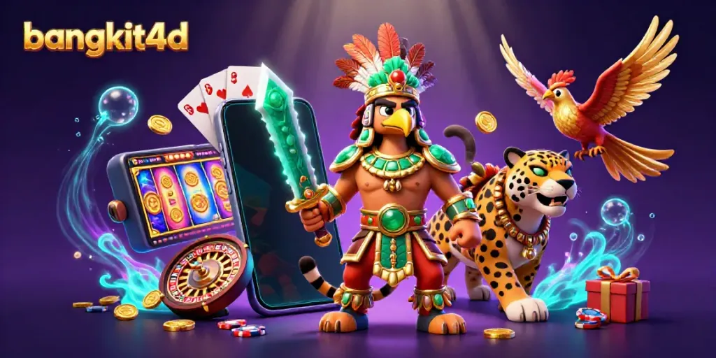 Menangkan taruhan di bangkit4d dengan ilustrasi slot yang menarik dan penuh aksi.