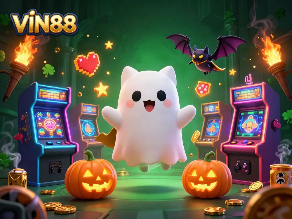 Experience thrilling wins with VIN88's vibrant online casino games featuring fun characters.