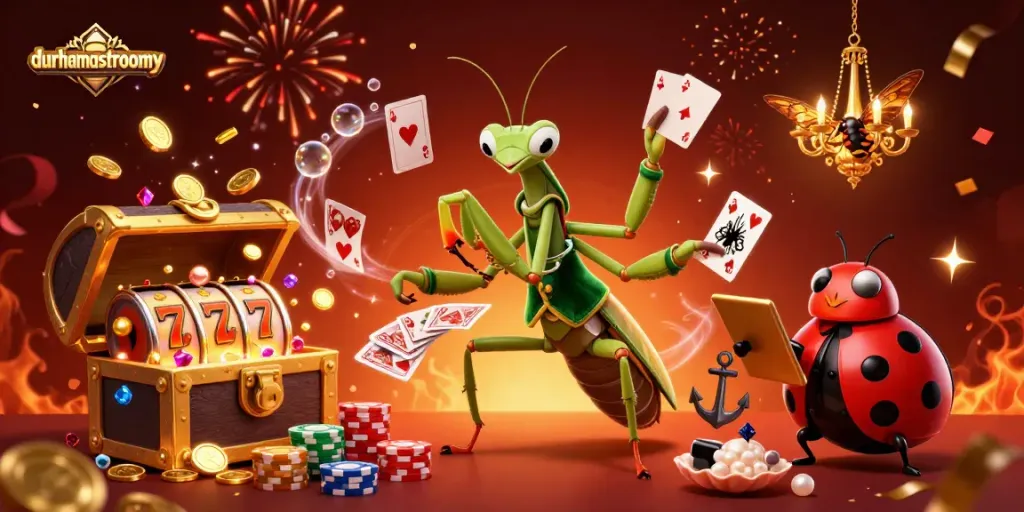 Engage in dynamic gameplay with durhamastronomy-themed characters in lively casino action.