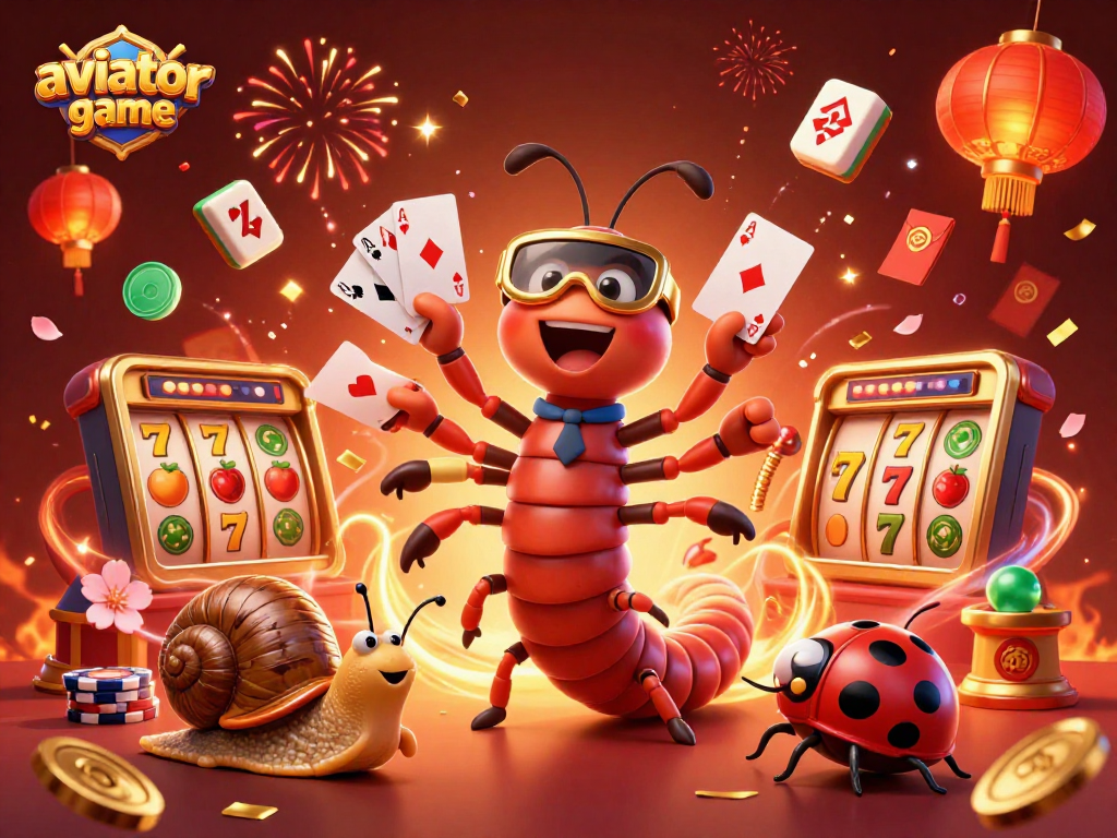 Spin to win with the aviator game in this vibrant 3D casino illustration of excitement.