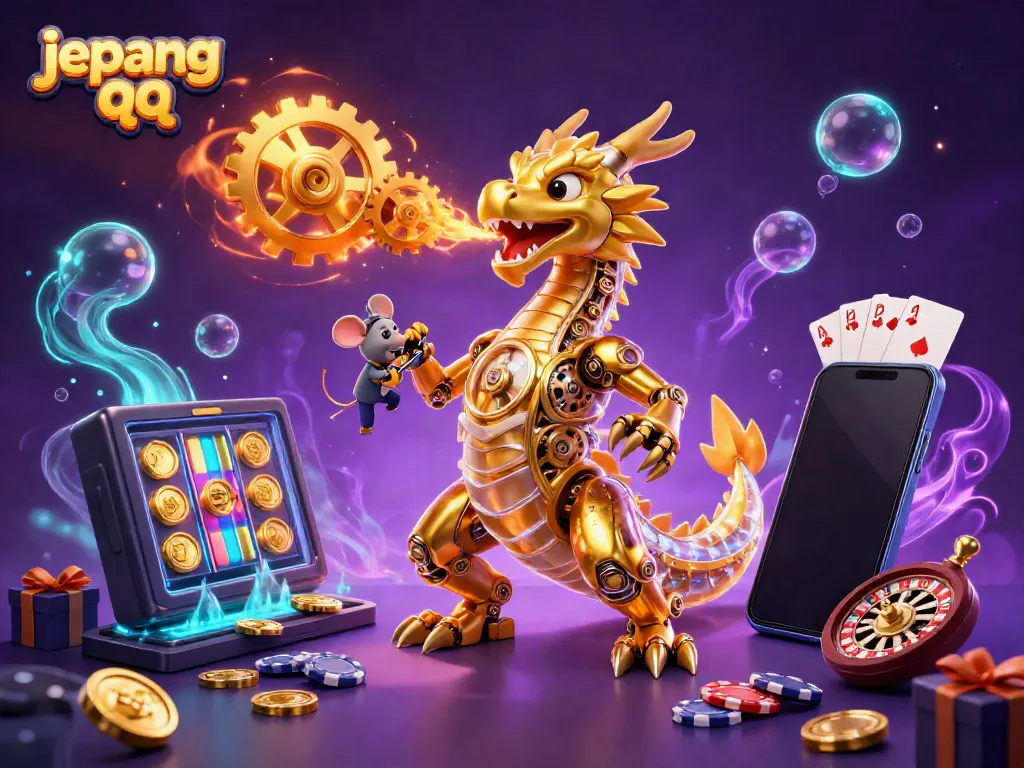 Rasakan keseruan bermain di Jepang QQ dengan ilustrasi 3D naga emas dan elemen permainan