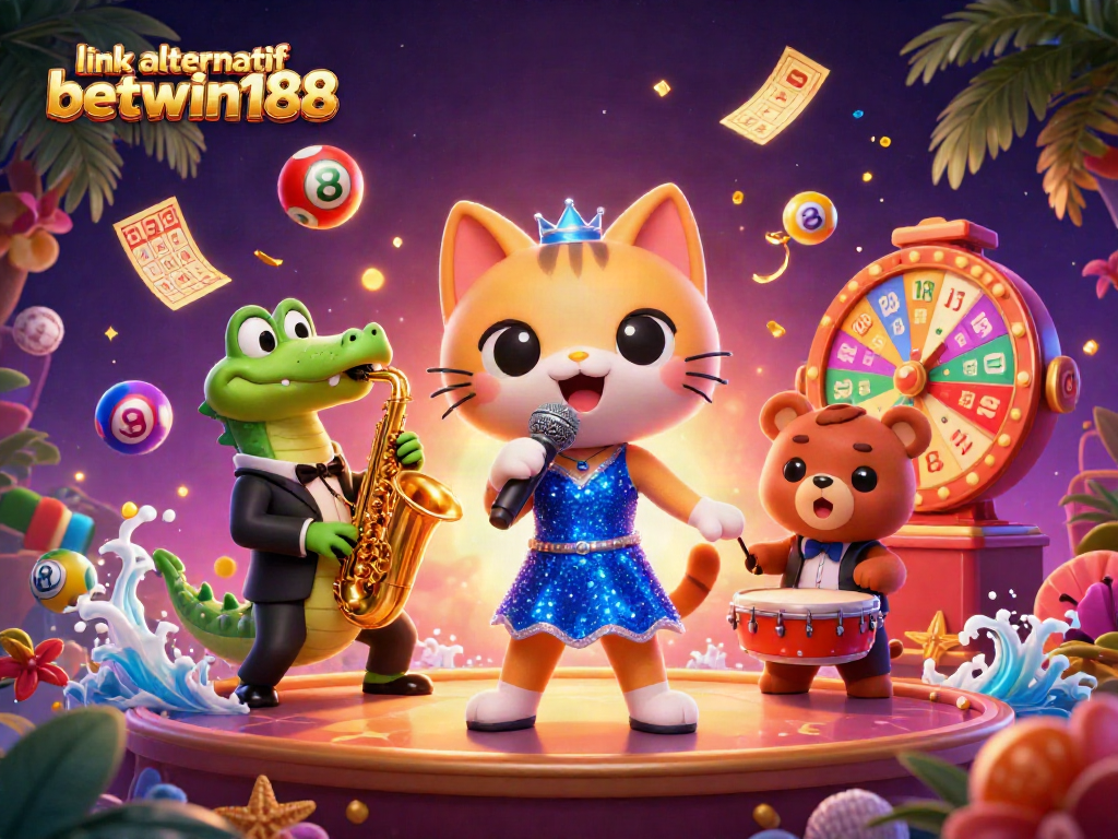 Experience thrilling fun with link alternatif betwin188 in this vibrant casino scene filled with excitement.