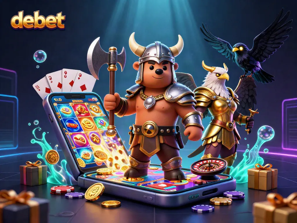 Experience debet through vibrant online slot game action with dynamic 3D characters.