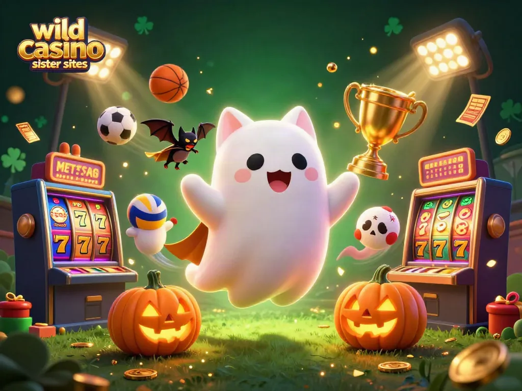 Discover the wild casino sister sites through immersive, vibrant 3D digital gambling illustration.