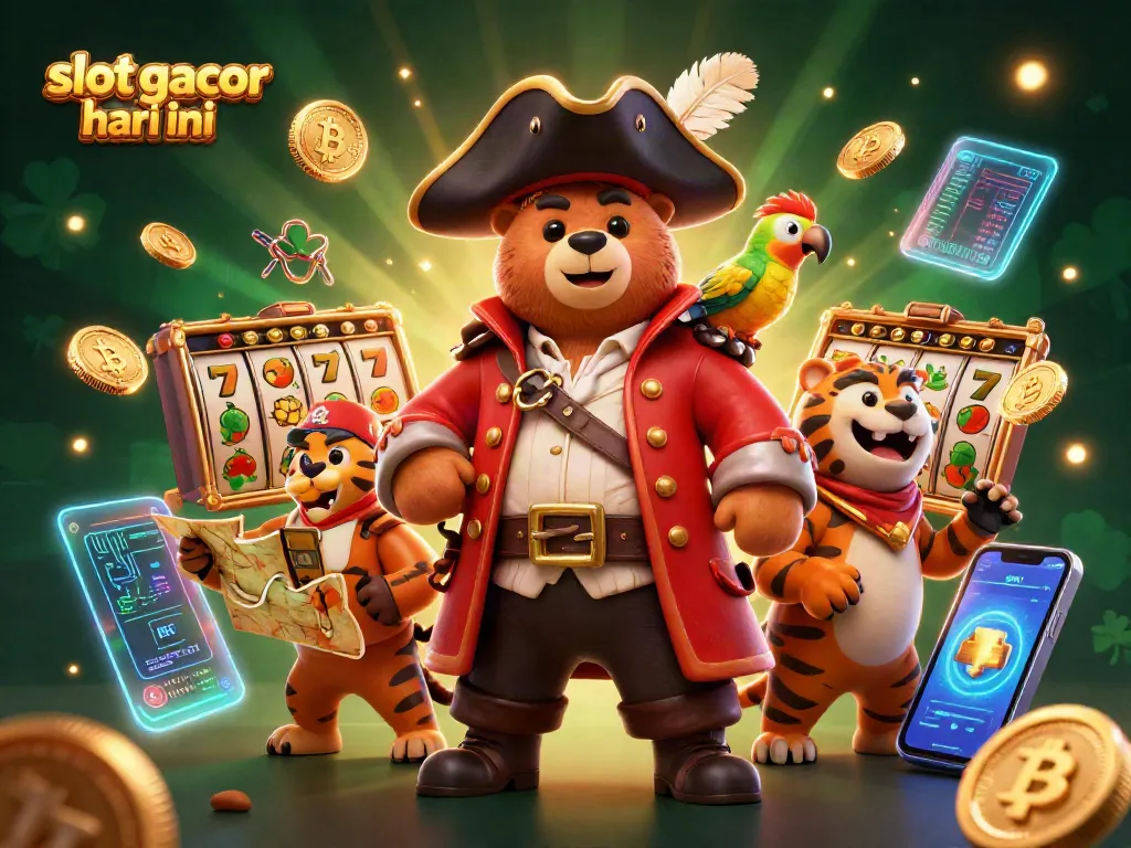 Menang besar di slot gacor hari ini dengan simbol keberuntungan dan jackpot menyala.