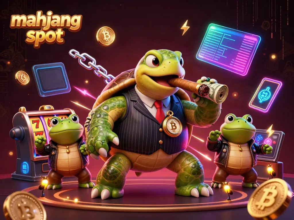 Experience the mahjong slot excitement with cartoon characters, gold coins, and thrilling game elements.