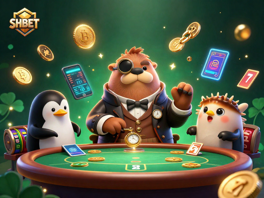 Join the jolly walrus at SHBET's underwater poker table for thrilling gaming adventures.